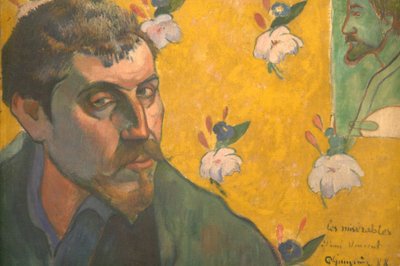 Autoritratto con ritratto di Bernard da Paul Gauguin